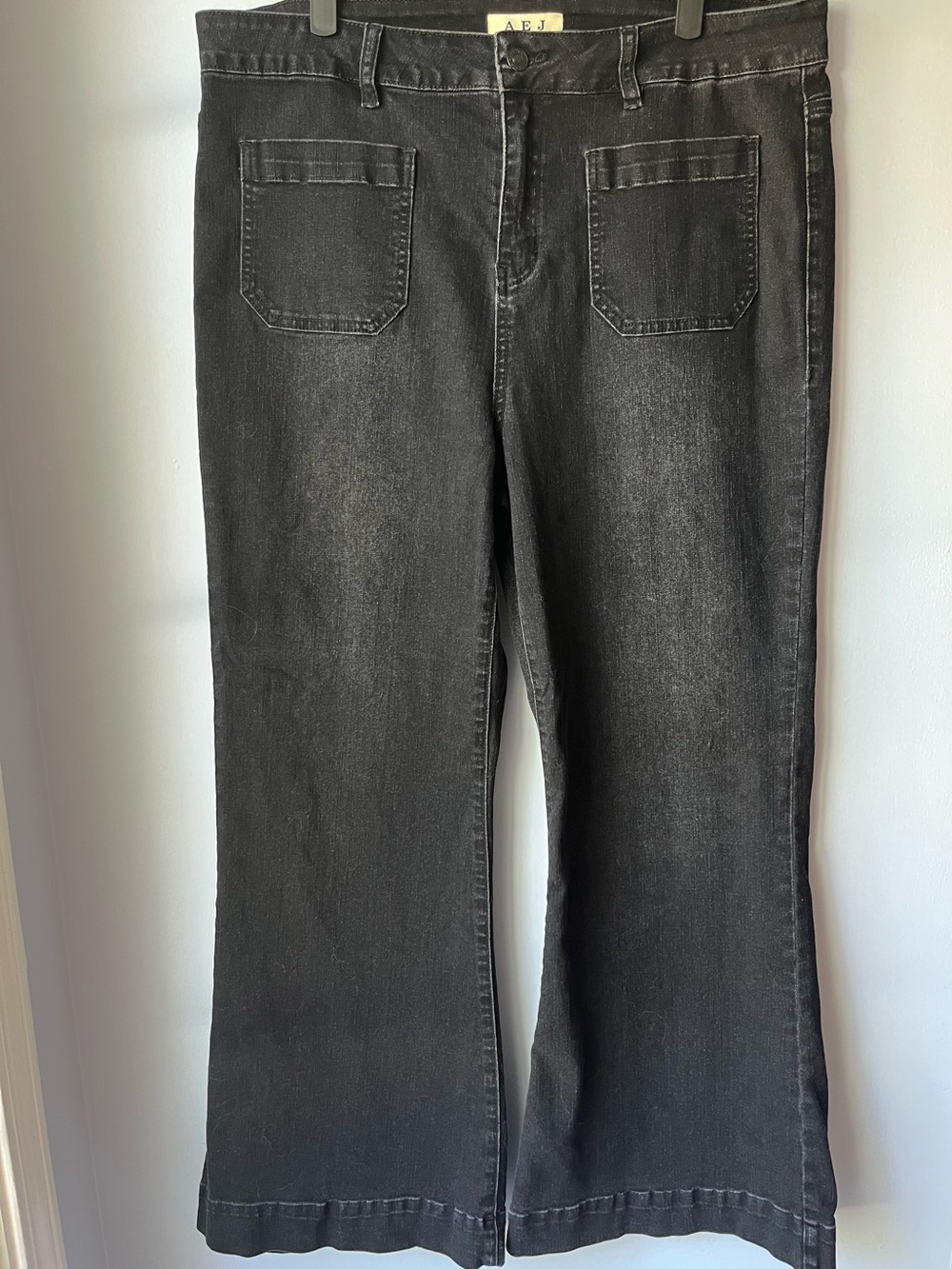 Women's Flare Jeans| AEJ- 2XL | Black Stretch